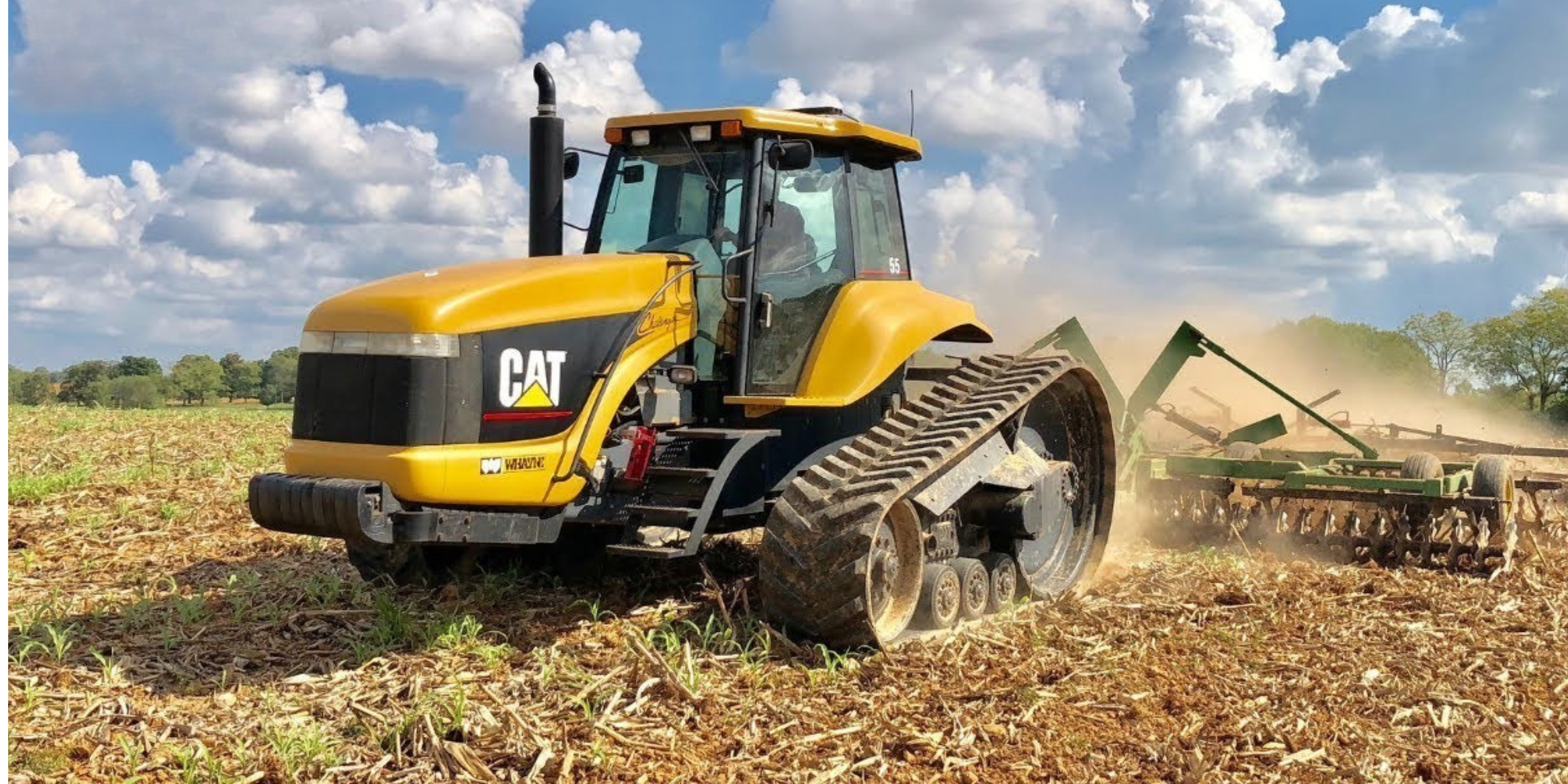 <p>"Tracks   Built For The Toughest Fields"</p>